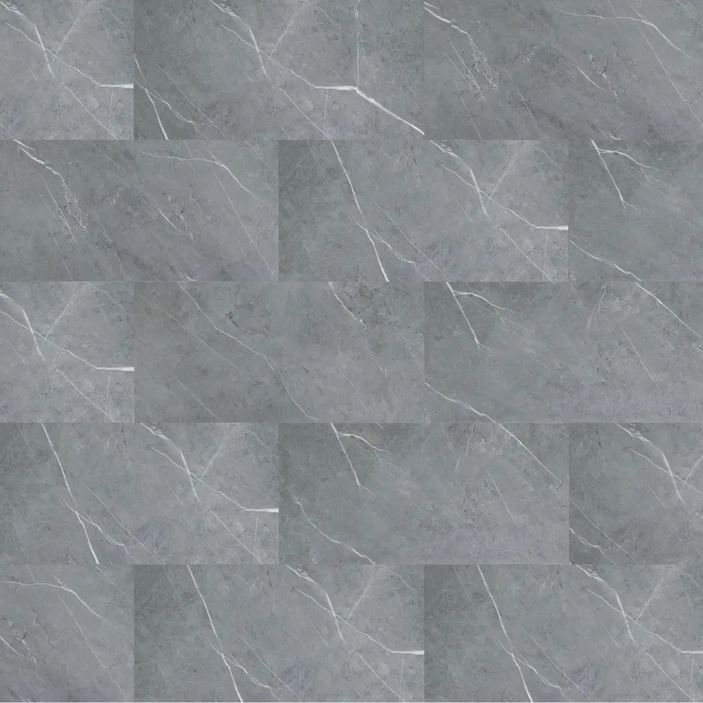 Color sample Aqua-Step - SPC floor and wall - Aqua Click Tiles Hawick - grey - 610x305x4mm